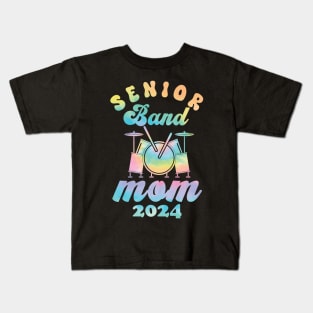 senior Band Mom 2024 funny mom mothers day Kids T-Shirt